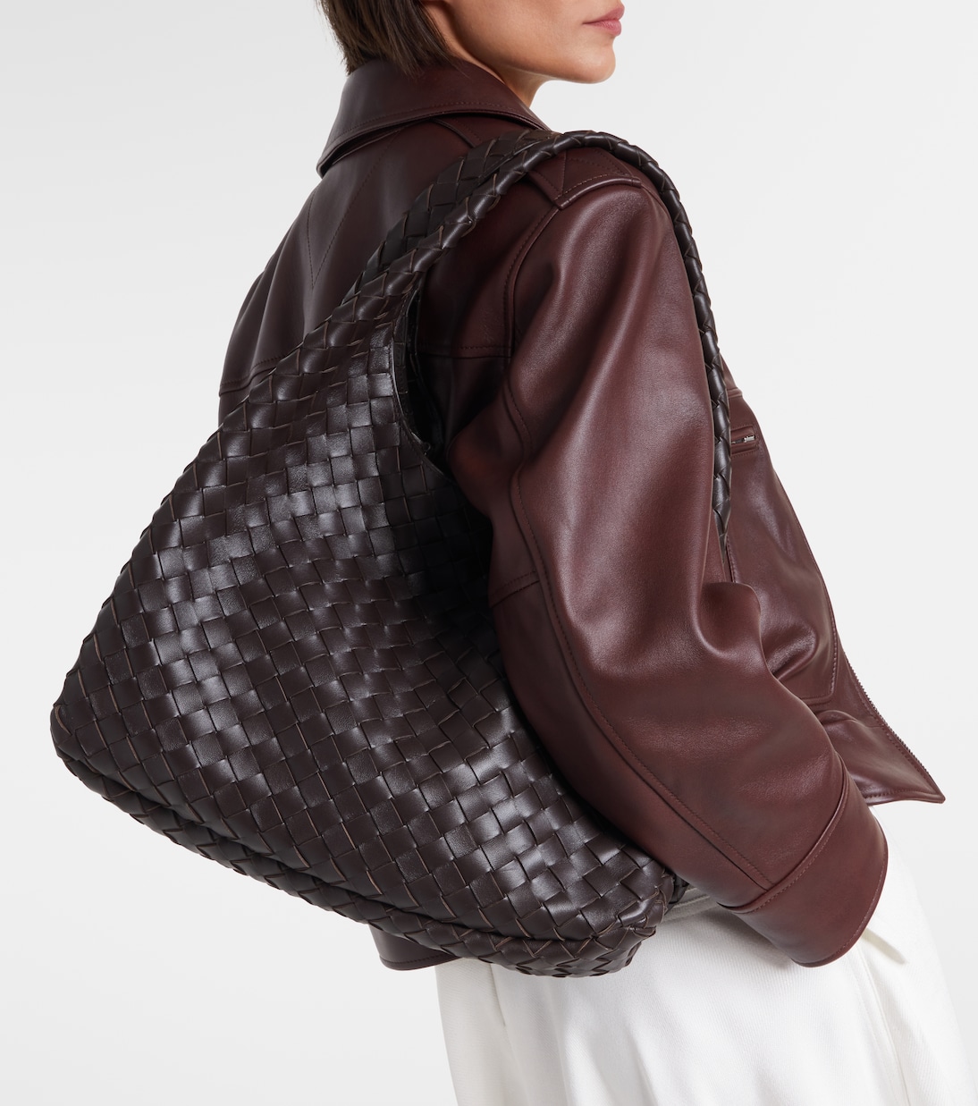Sac Campana Large en cuir Intrecciato | Bottega Veneta