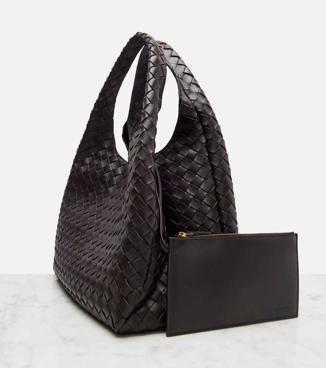 Sac Campana Large en cuir Intrecciato | Bottega Veneta
