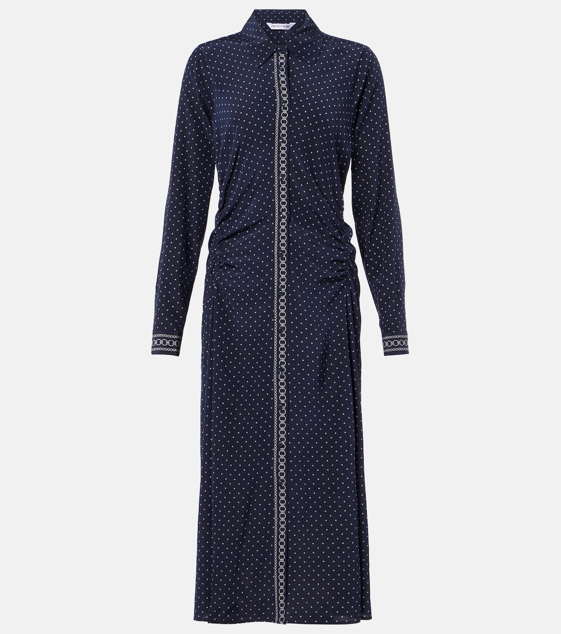 Lex polka-dot silk-blend shirt dress | Veronica Beard
