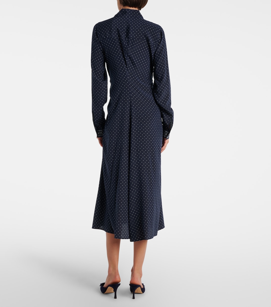 Lex polka-dot silk-blend shirt dress | Veronica Beard