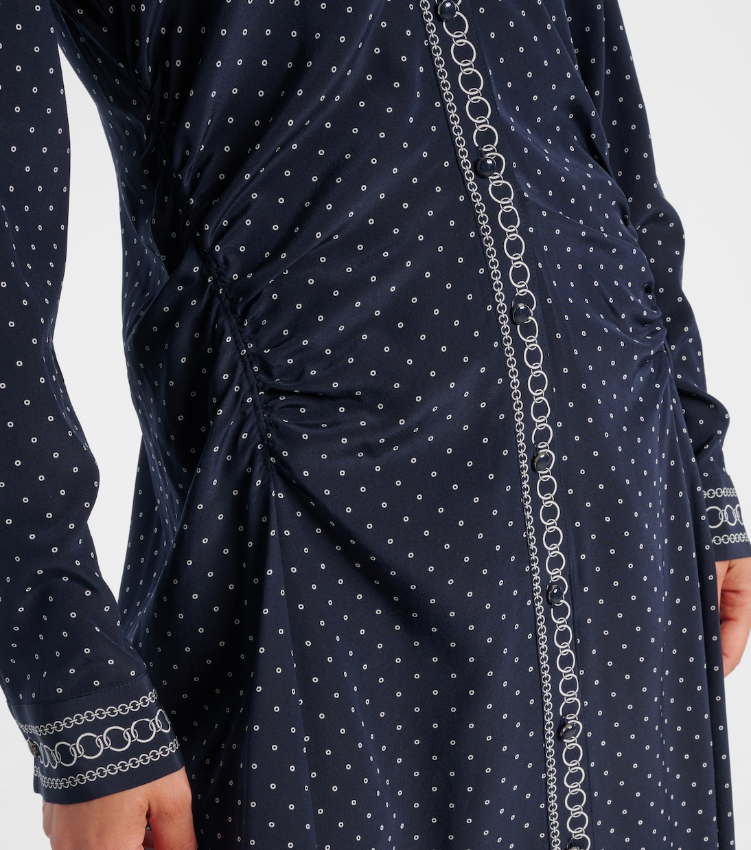 Lex polka-dot silk-blend shirt dress | Veronica Beard