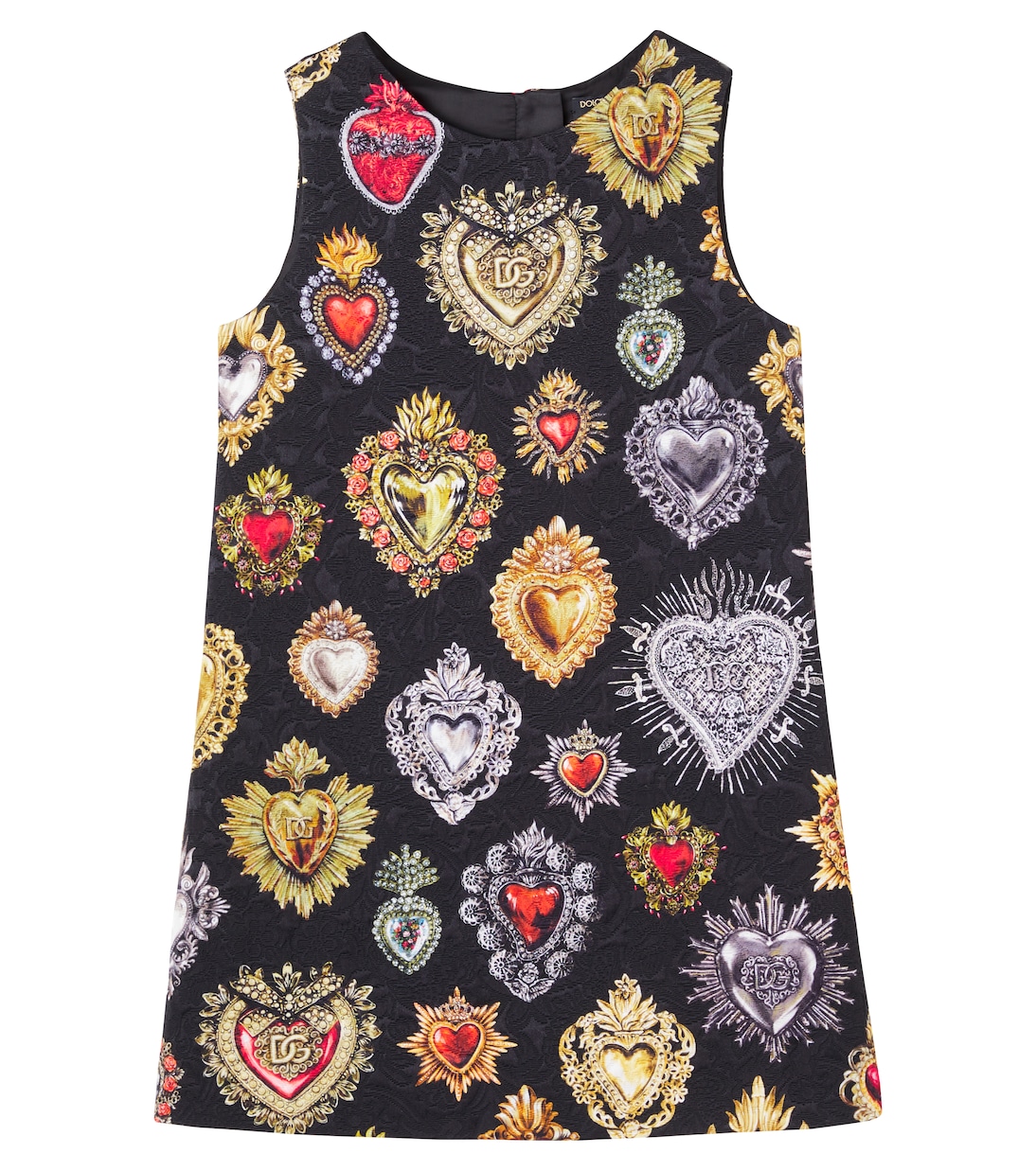 Robe imprimée en brocart | Dolce&Gabbana Kids