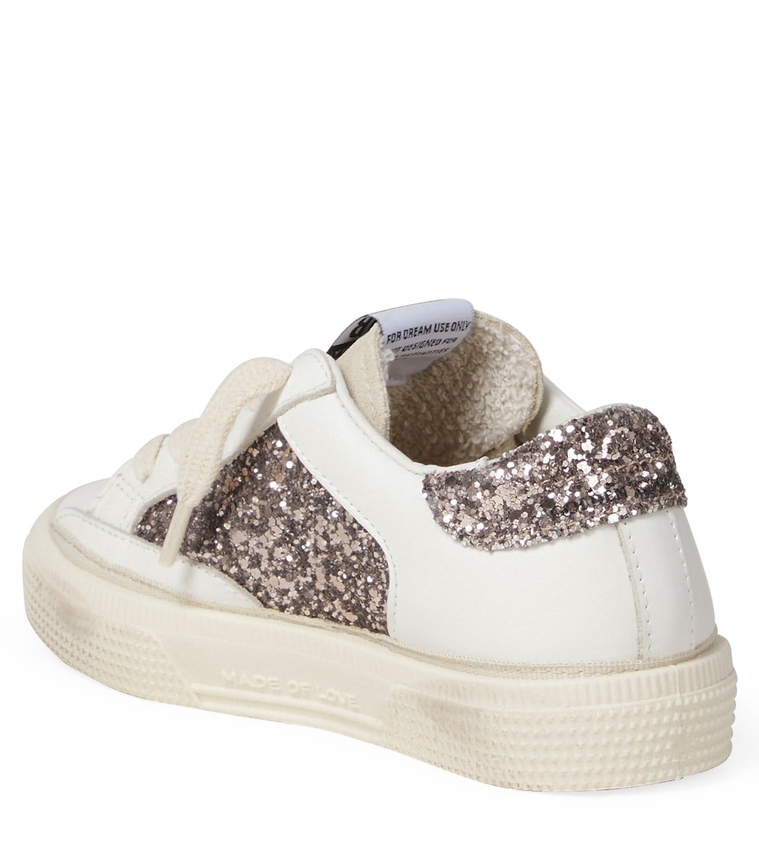 Sneakers May aus Leder mit Glitter | Golden Goose Kids
