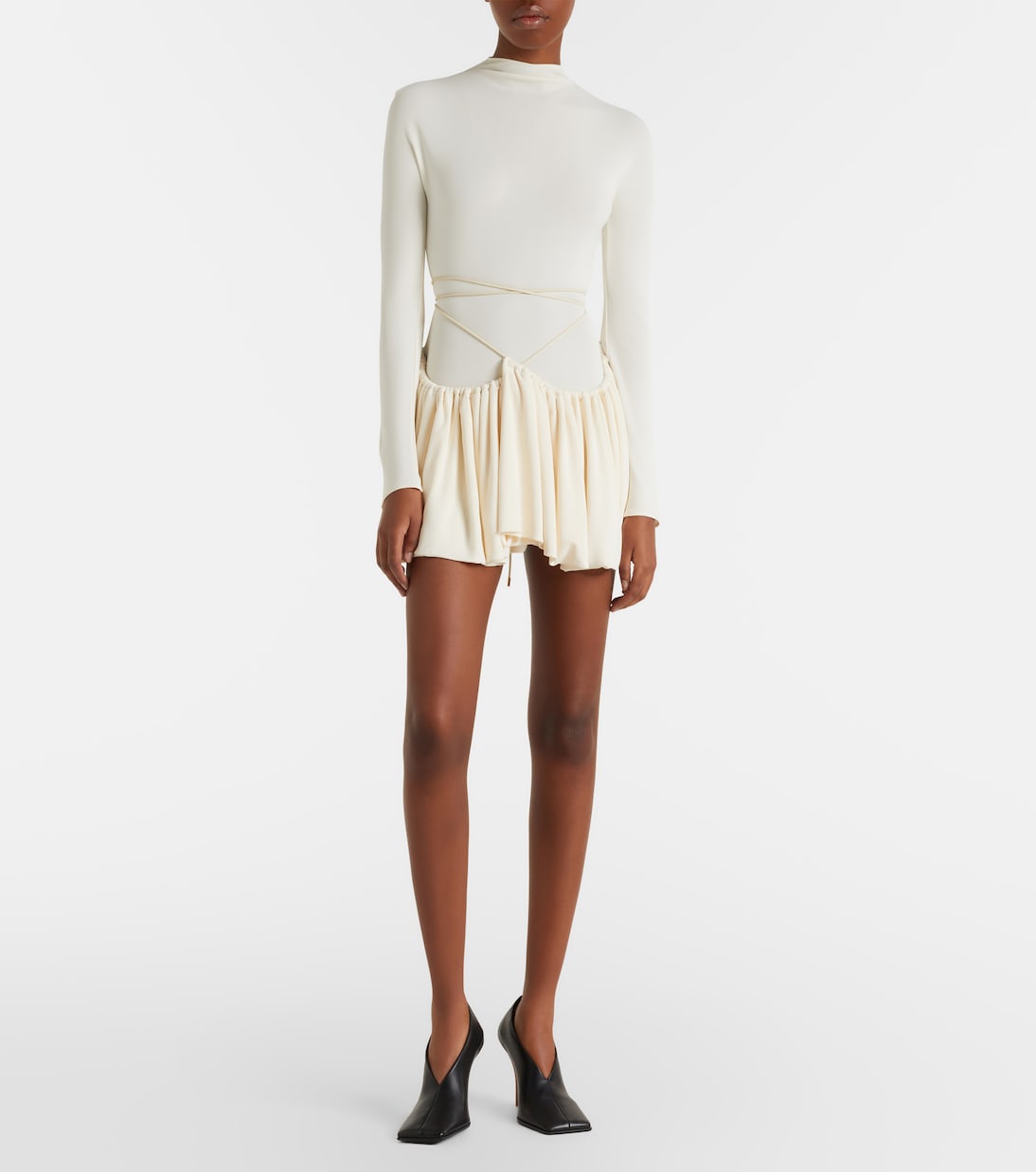 Gathered jersey minidress | Alaïa