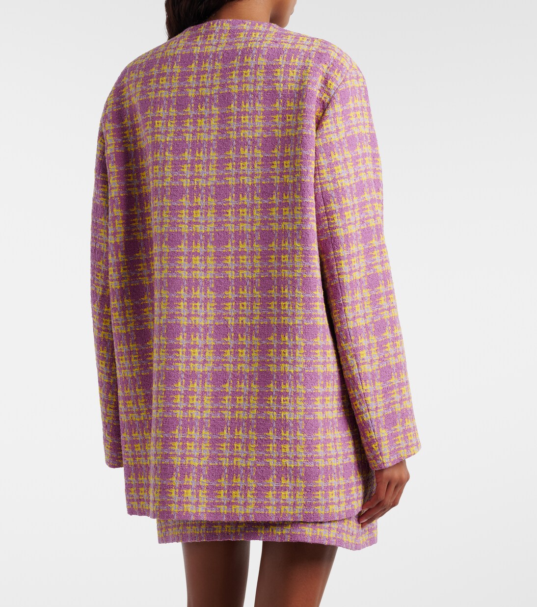 Checked cotton-blend tweed jacket | Gucci