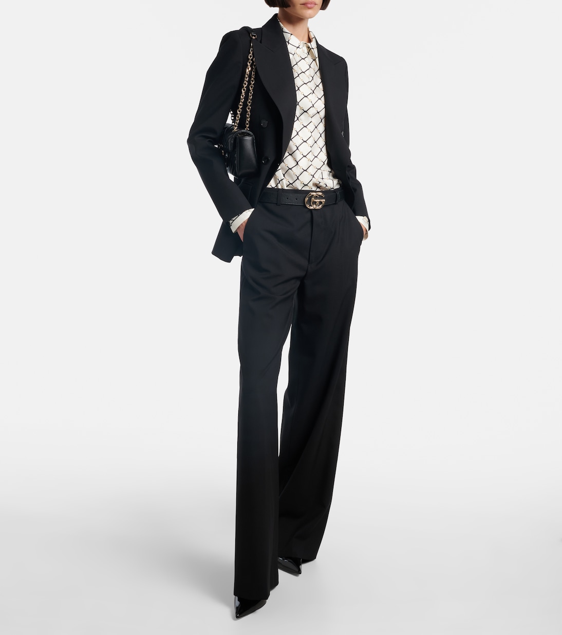 Hemd Gucci Horsebit aus Seiden-Twill | Gucci