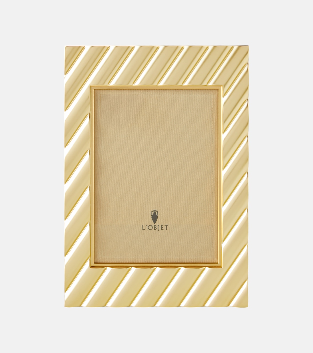 Maxime gold-plated picture frame | L'Objet