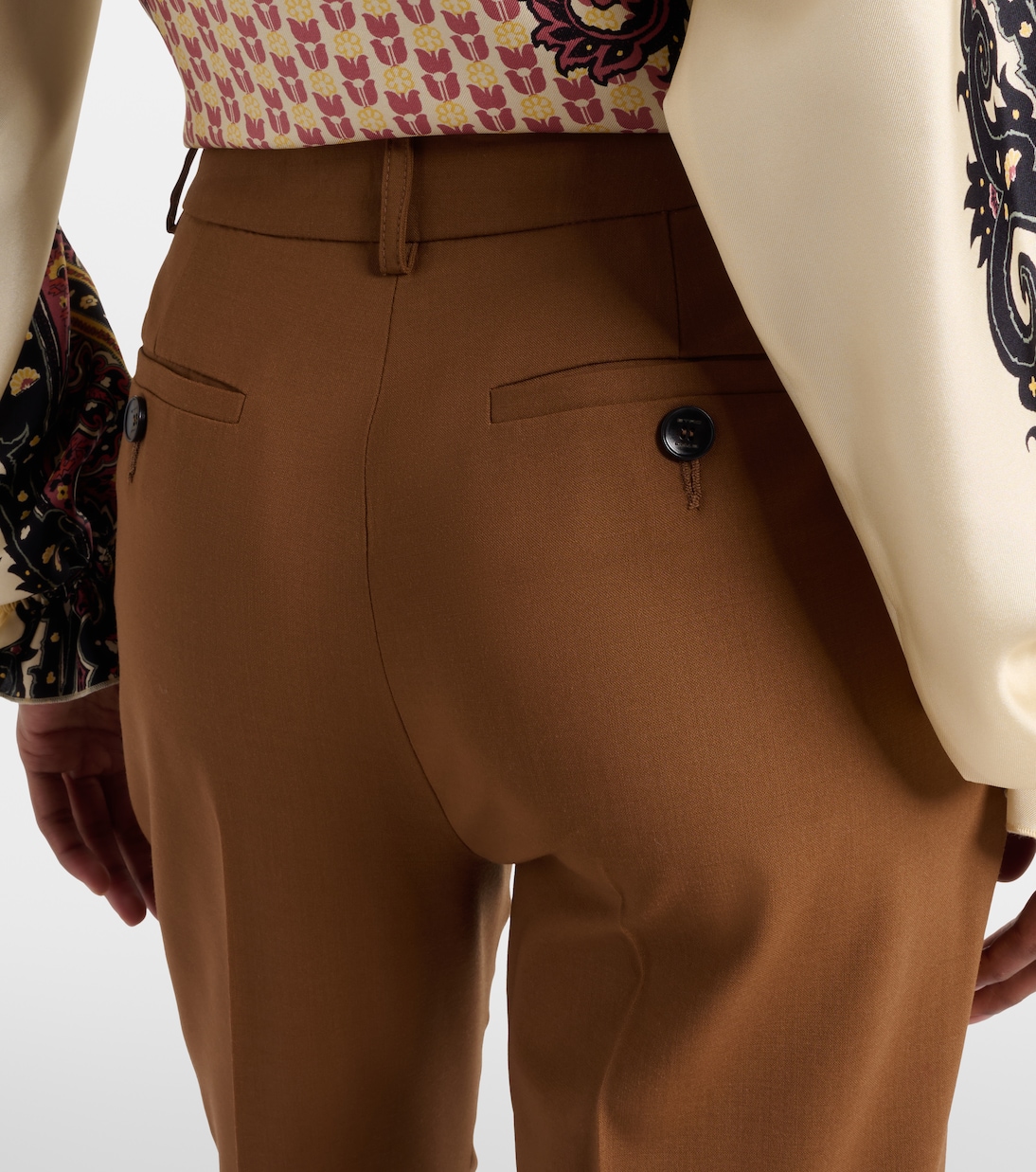 Pantalon bootcut en laine mélangée | Etro