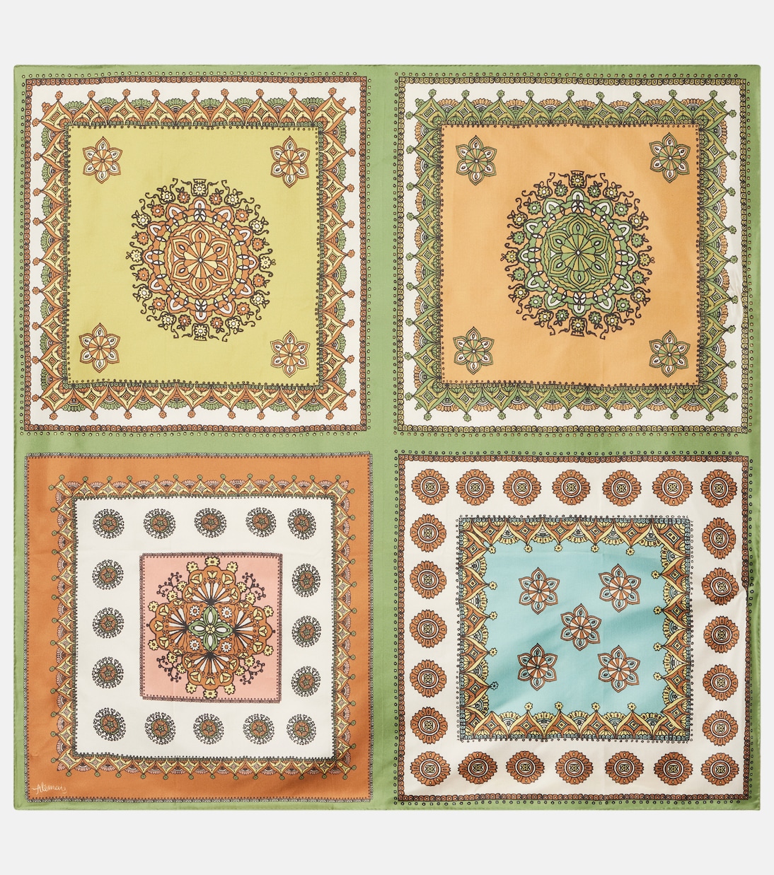 Contina Tiles silk scarf | Alémais