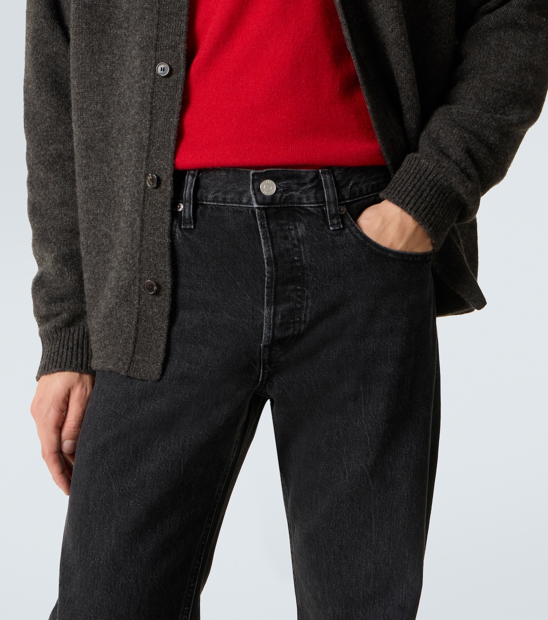 Jeans rectos The Straight de tiro medio | Frame