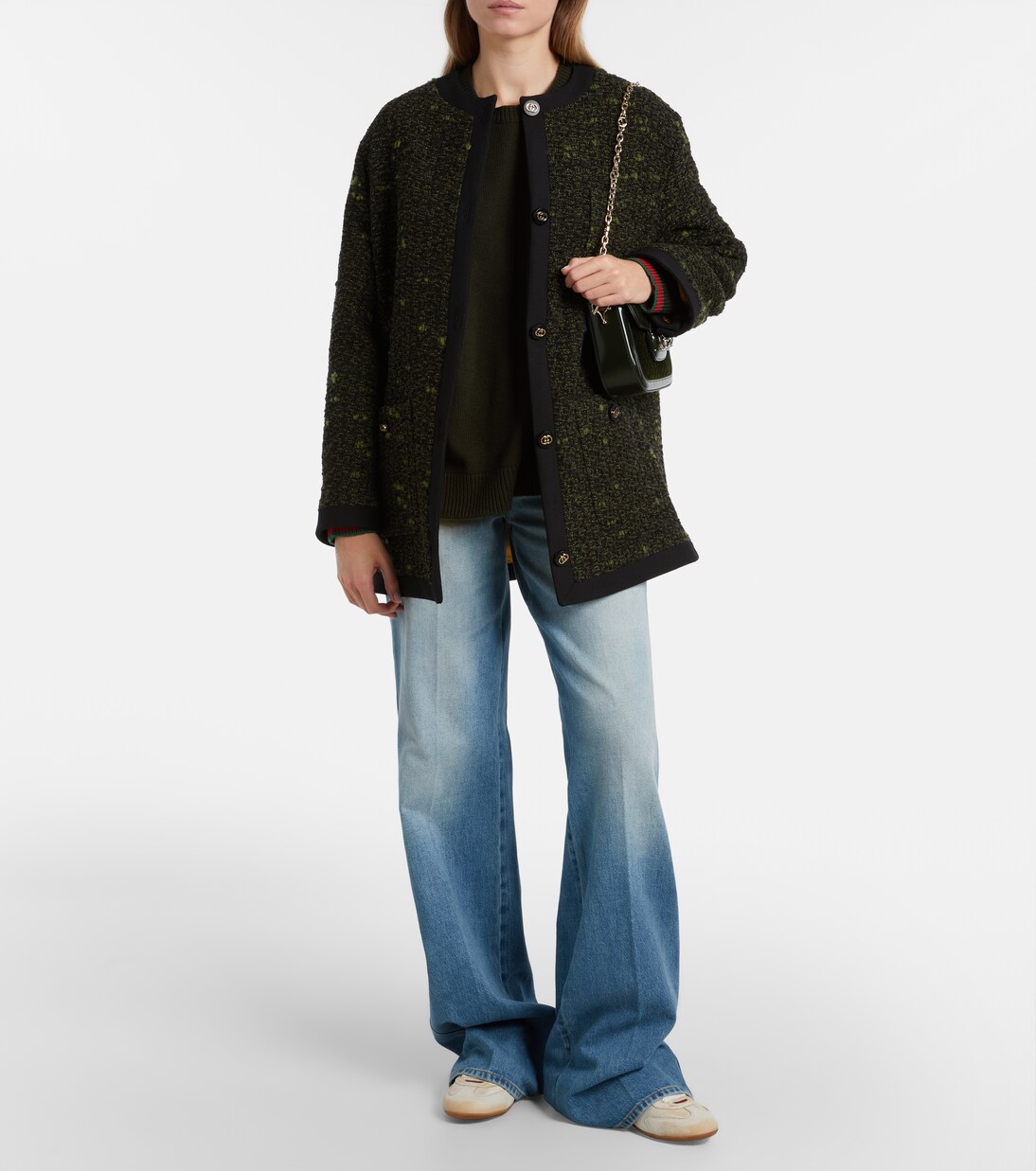 Gucci Shift皮革运动鞋 | Gucci