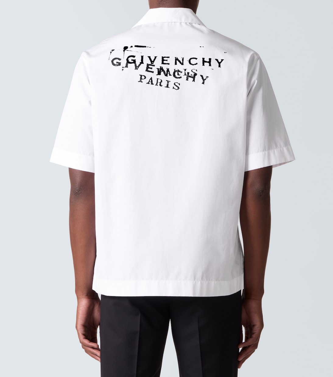 Logo cotton poplin bowling shirt | Givenchy