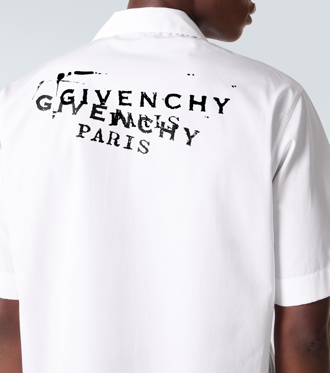 Logo cotton poplin bowling shirt | Givenchy