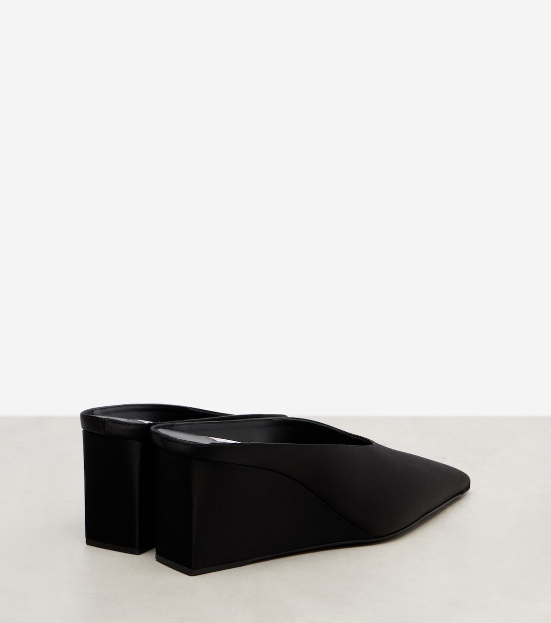 Cube 75 satin wedge mules | Alaïa