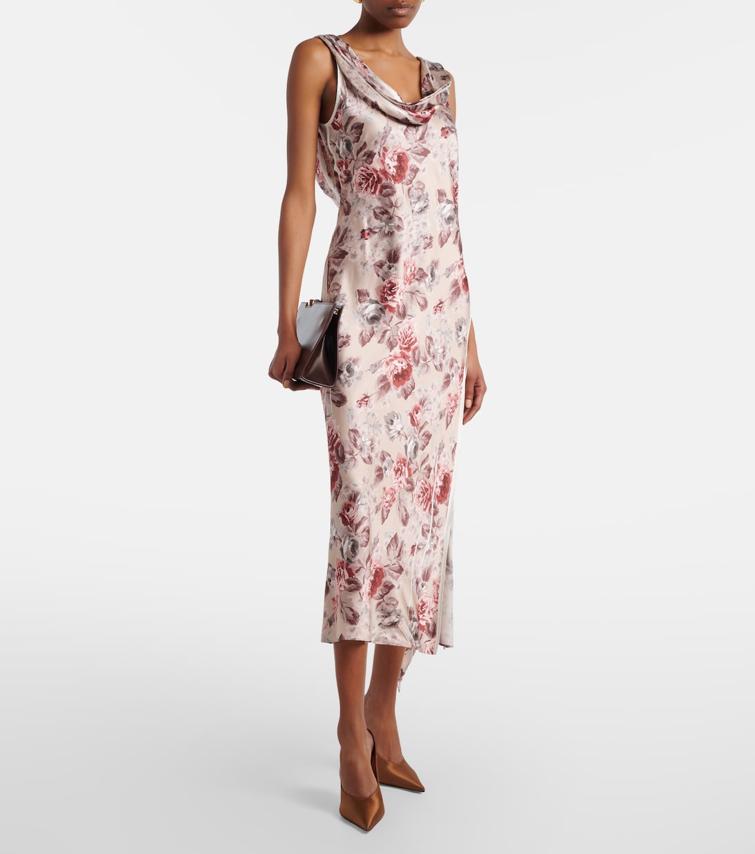 Pumps Anoke aus Satin | Amina Muaddi