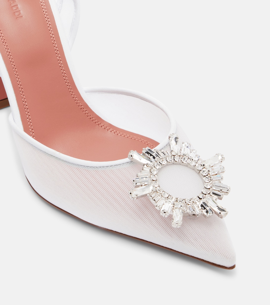 Begum 95 mesh slingback pumps | Amina Muaddi