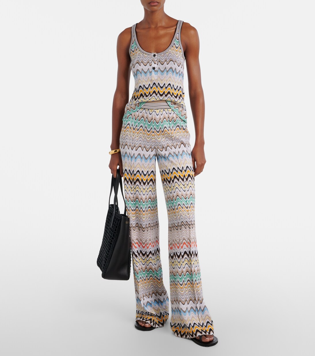 Wave high-rise wide-leg pants | Missoni