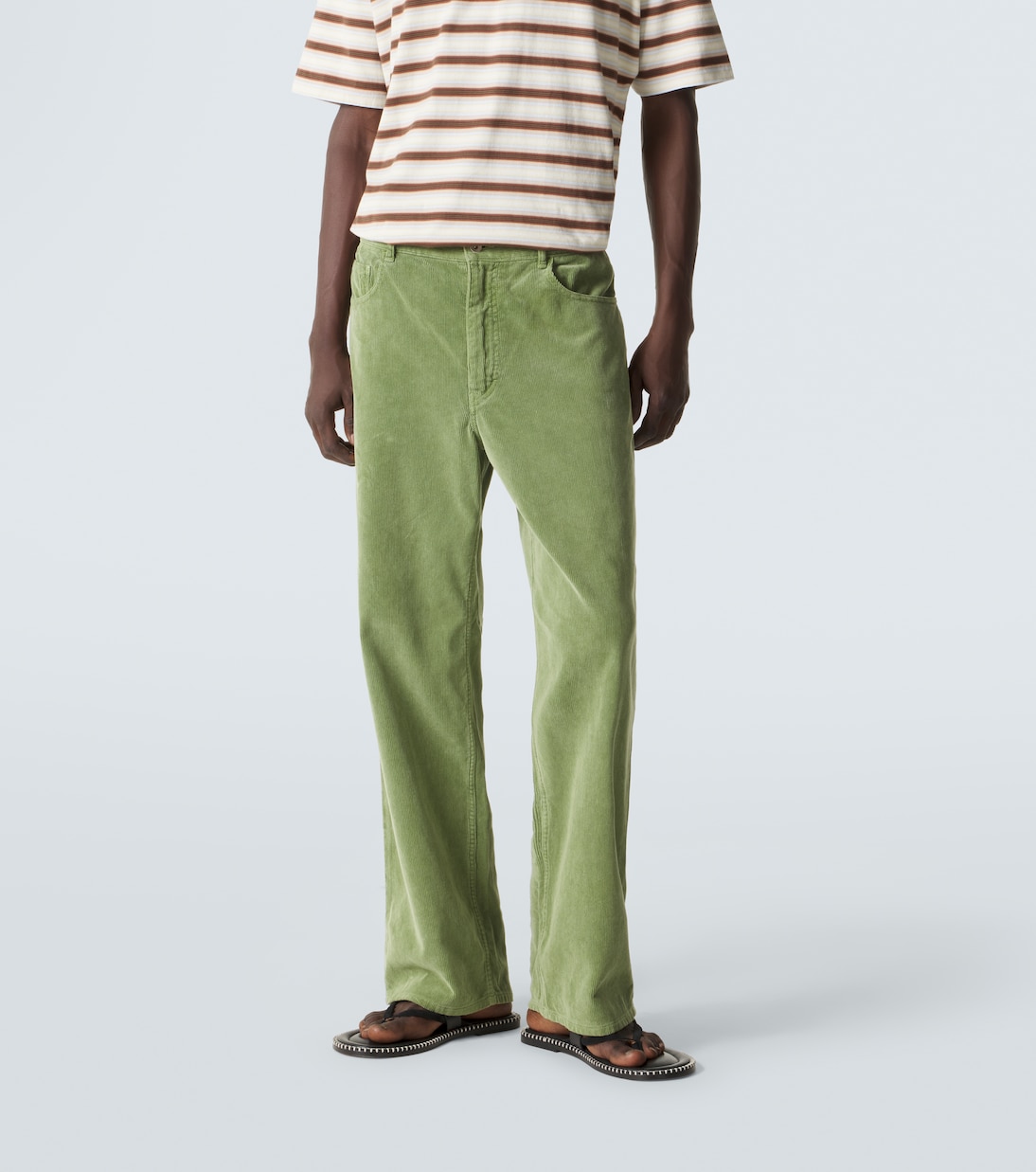 Cotton corduroy straight pants | Auralee