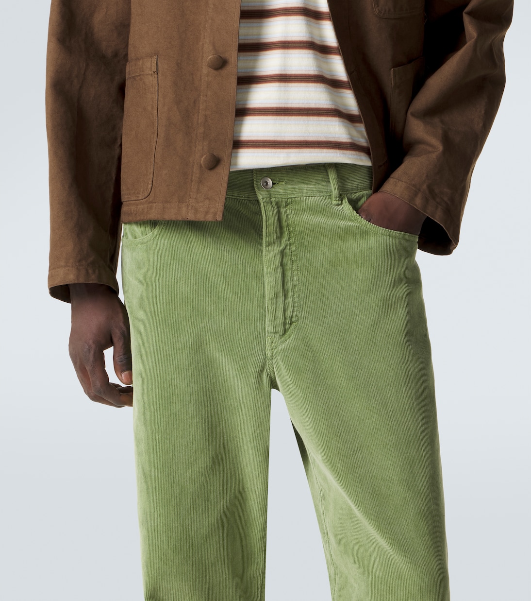 Cotton corduroy straight pants | Auralee