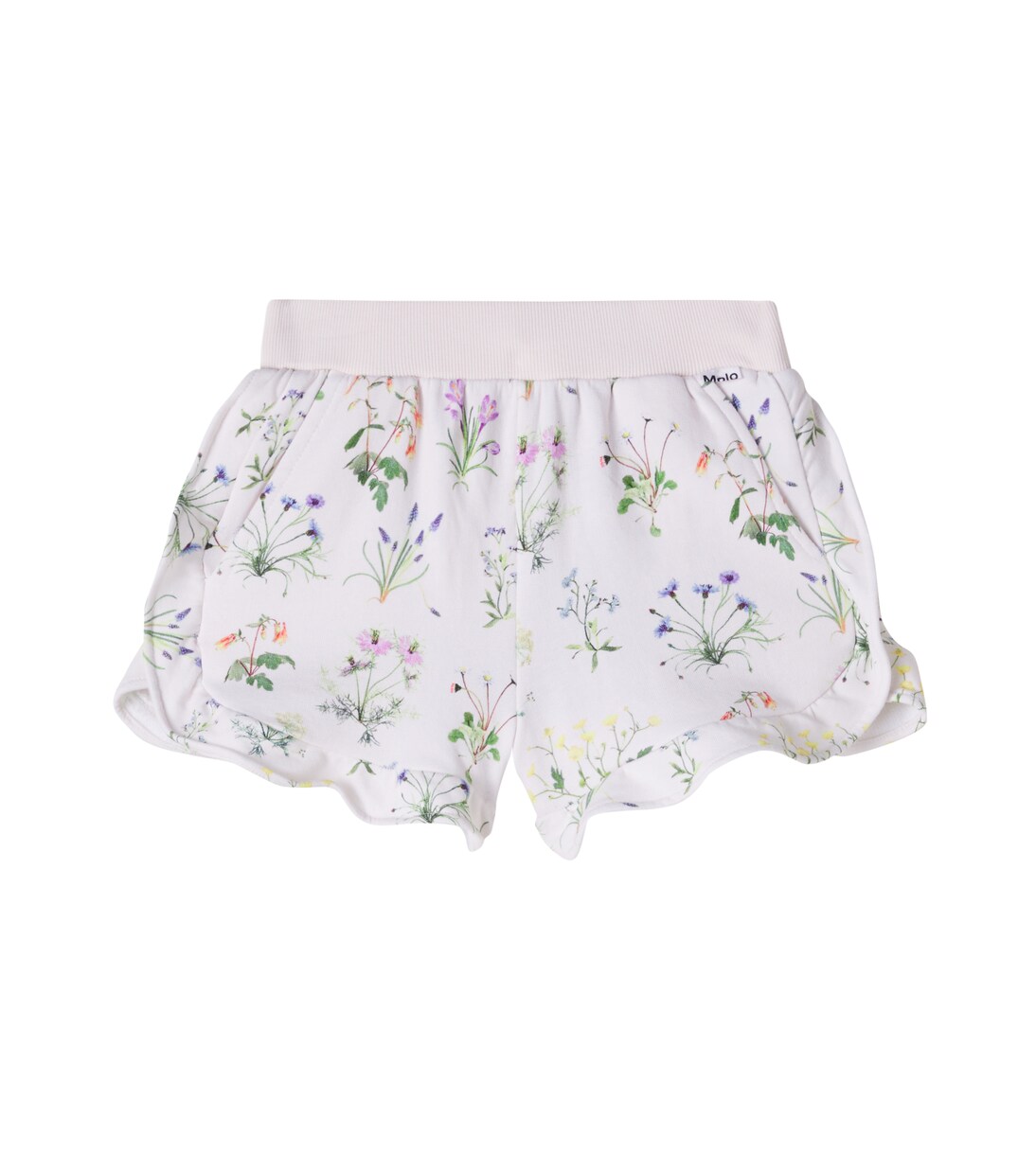 Acacia floral cotton-blend shorts | Molo