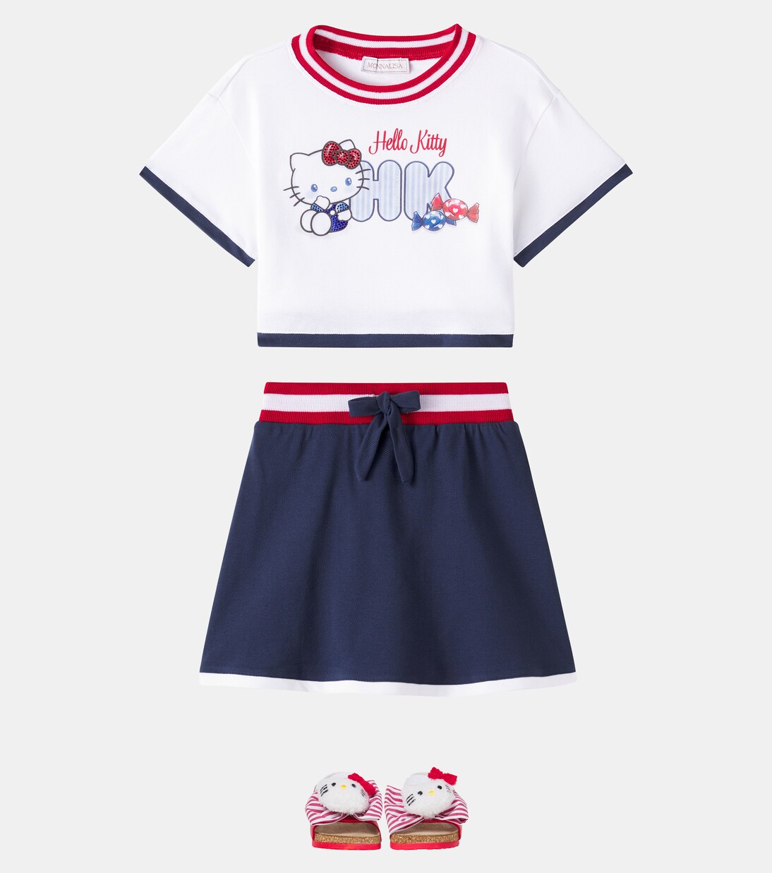 x Hello Kitty T-shirt and skirt set | Monnalisa