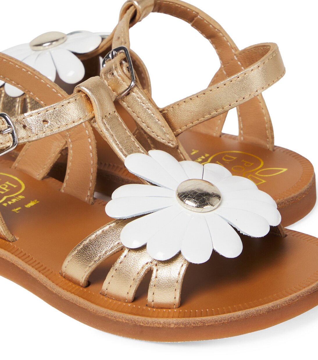 Sandali Plagette Big Flo in pelle | Pom d'Api