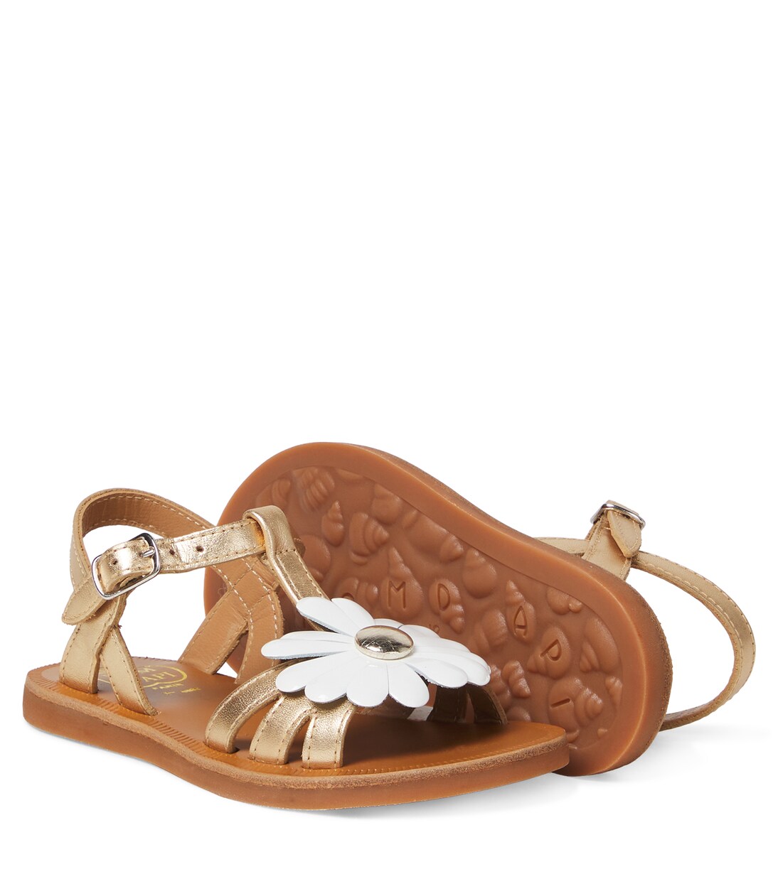 Sandali Plagette Big Flo in pelle | Pom d'Api