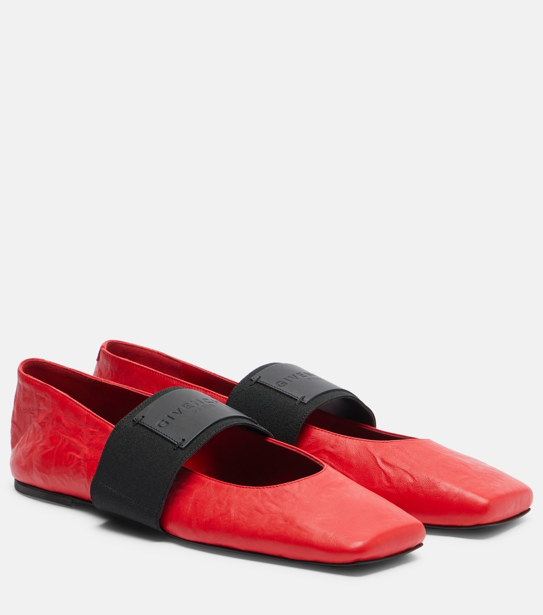 Sliced Square leather ballet flats | Givenchy