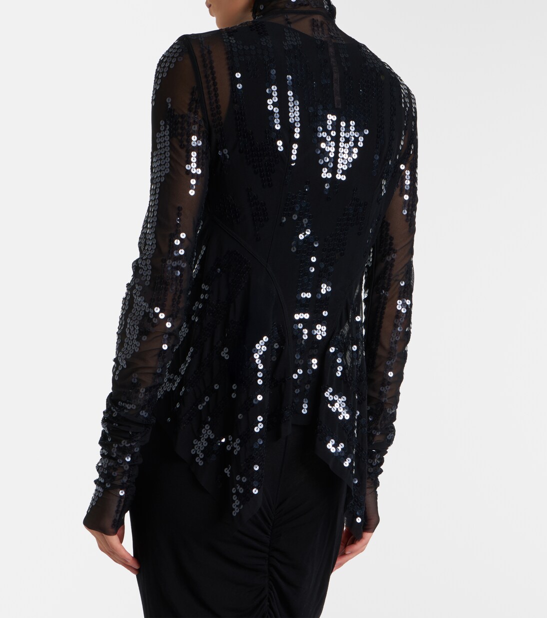 Gary sequined tulle jacket | Rick Owens