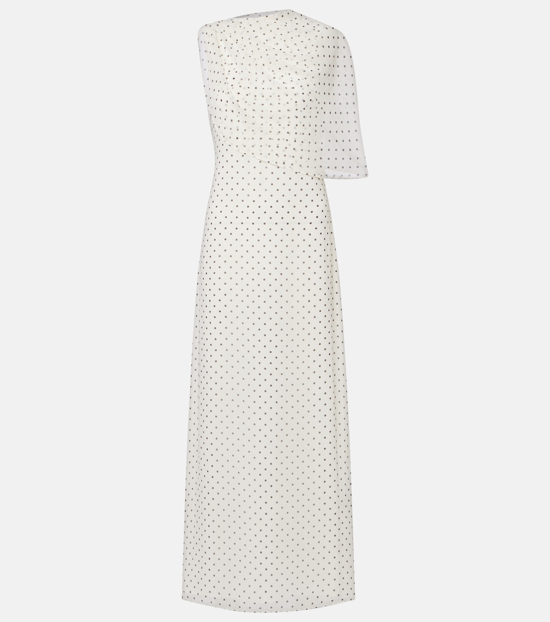 Adela polka-dot chiffon gown | Rotate