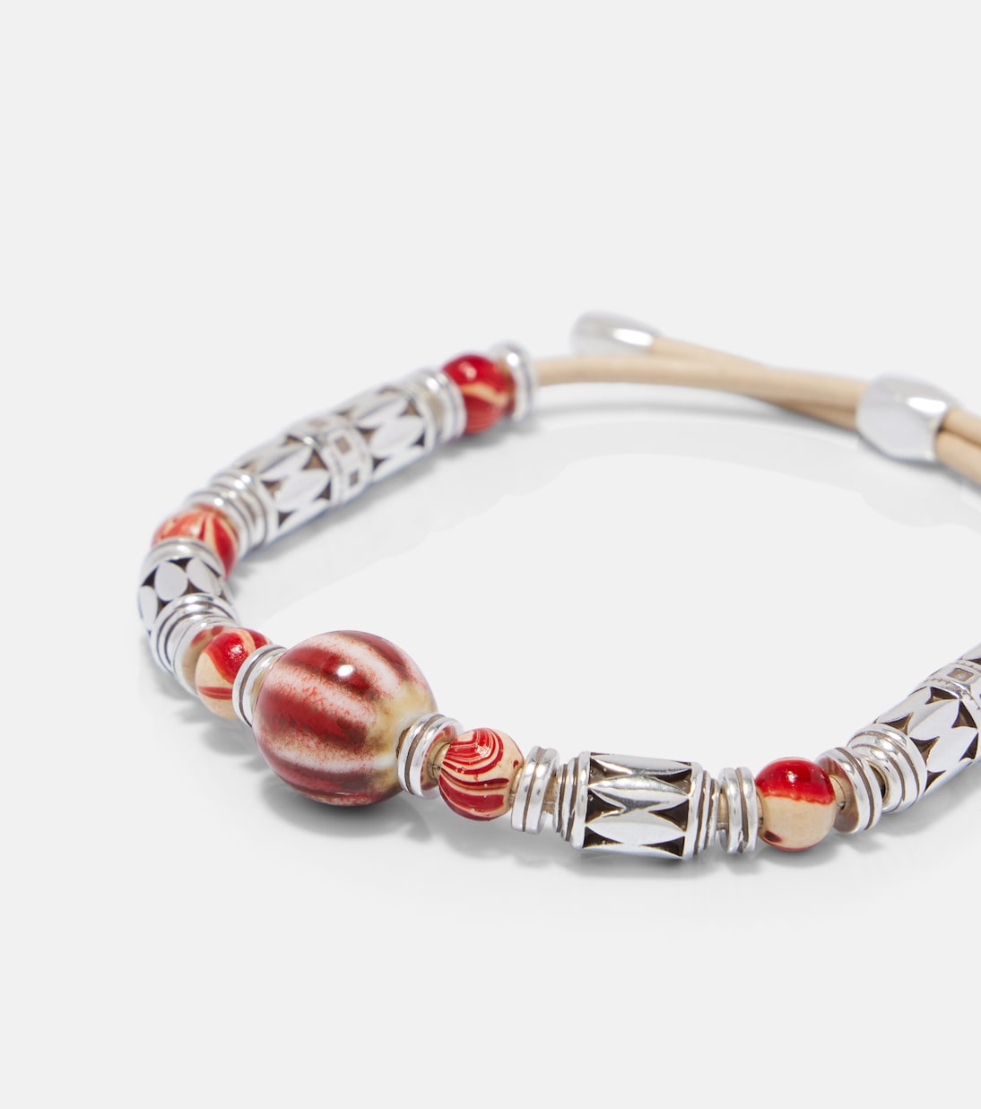 Bracciale Janis con pelle e perline | Isabel Marant