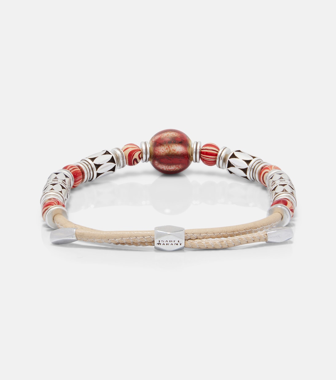 Bracciale Janis con pelle e perline | Isabel Marant