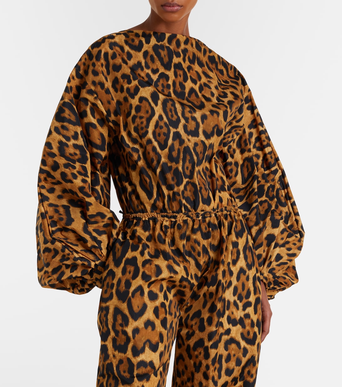 Oversized animal-print bodysuit | Alaïa