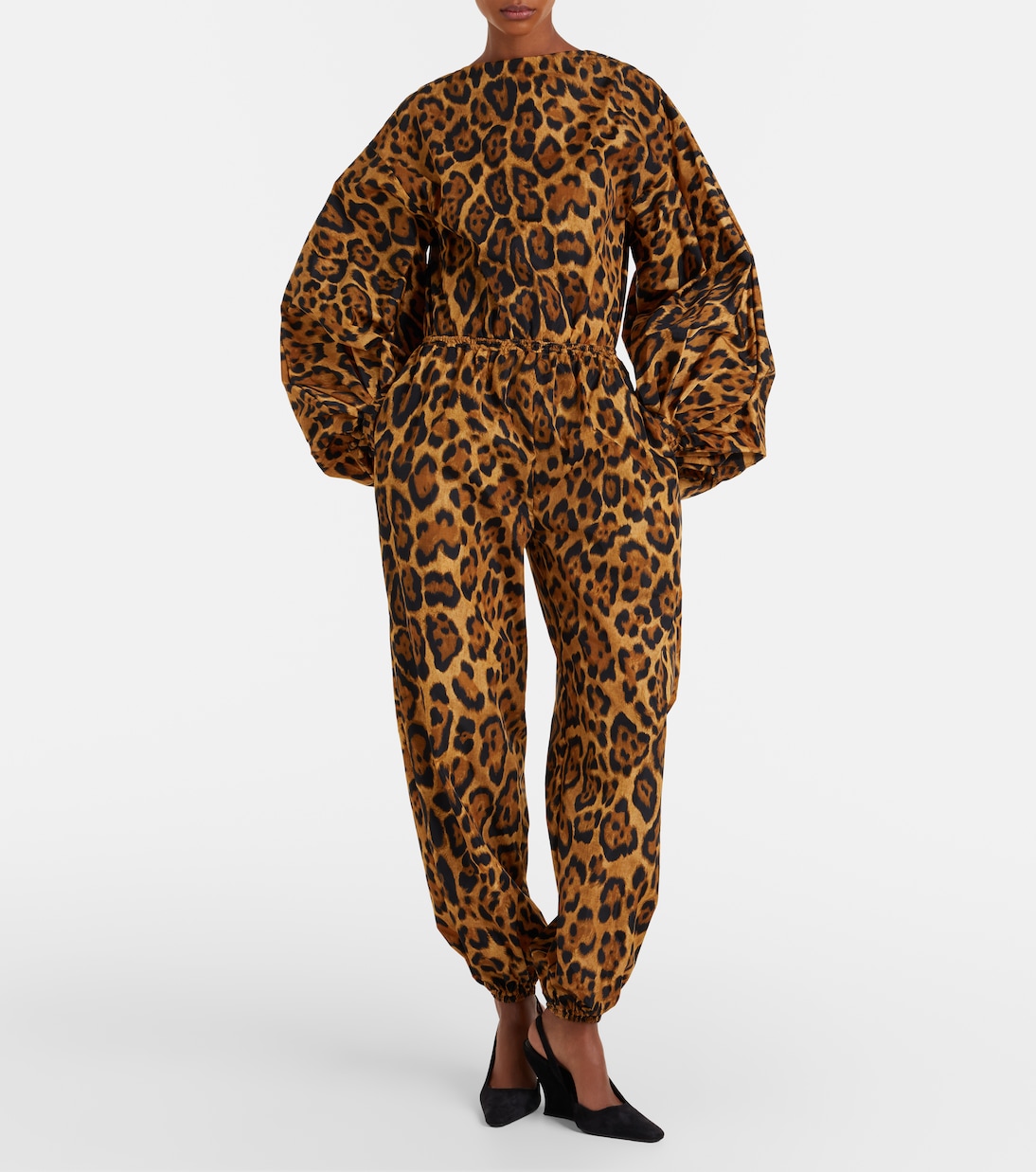 Oversized animal-print bodysuit | Alaïa