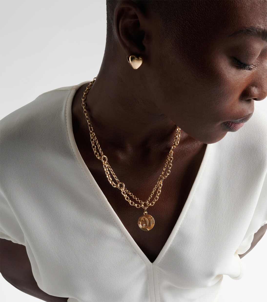 Halskette Infinite Gratitude aus 18kt Gelbgold mit Diamant | FoundRae