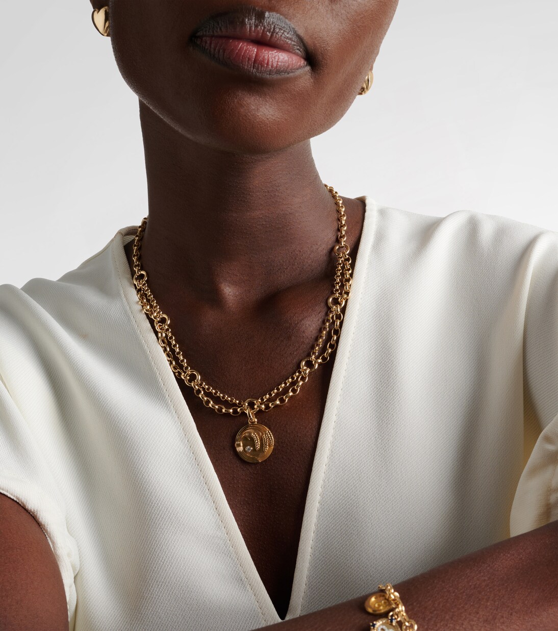 Halskette Infinite Gratitude aus 18kt Gelbgold mit Diamant | FoundRae