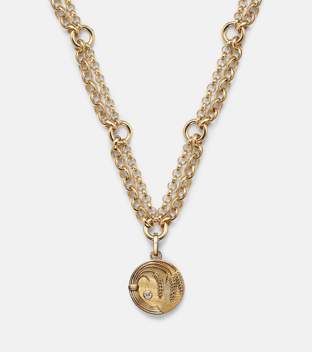 Halskette Infinite Gratitude aus 18kt Gelbgold mit Diamant | FoundRae