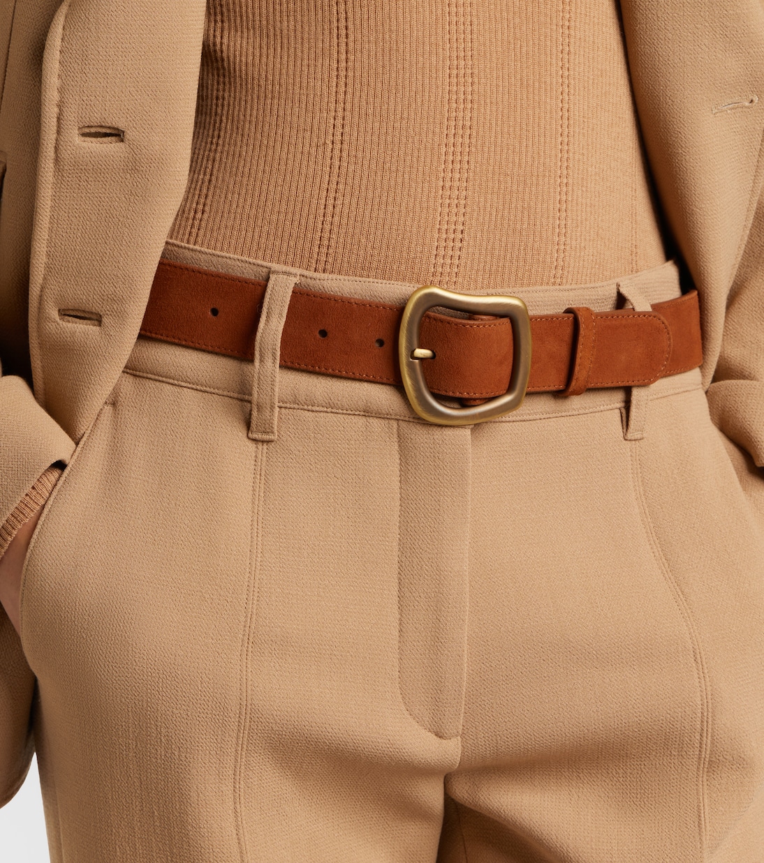 Gürtel Simone Medium aus Veloursleder  | Gabriela Hearst