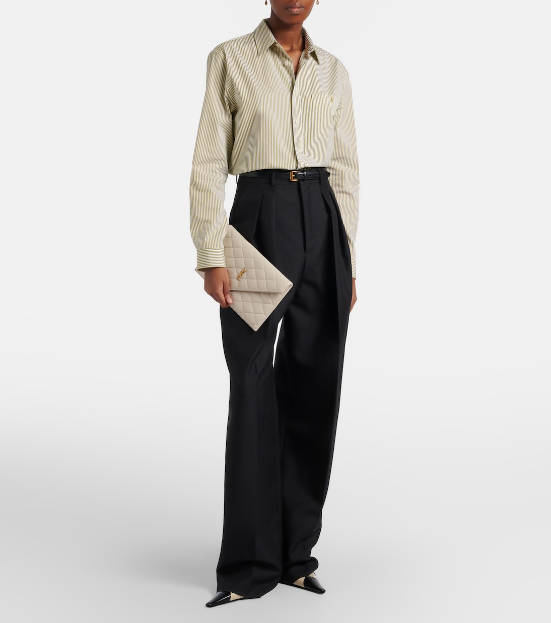 Pochette Cassandre en cuir matelassé | Saint Laurent