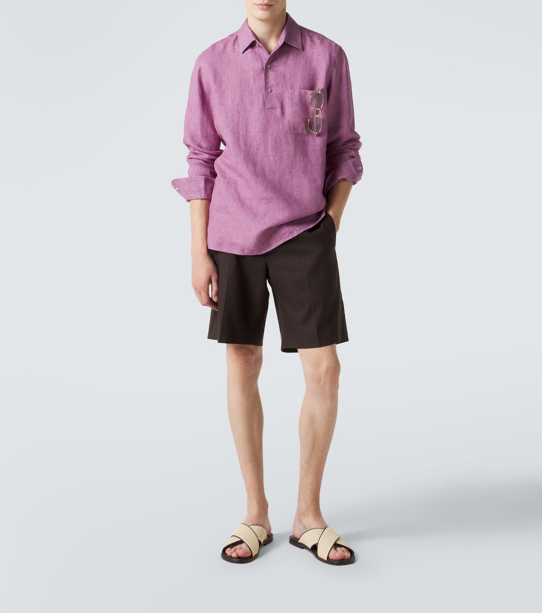 Sandalen Otawi aus Raffiabast mit Leder | Manolo Blahnik
