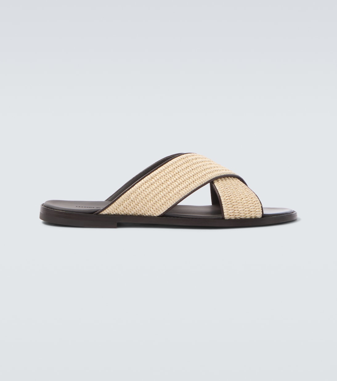 Sandalen Otawi aus Raffiabast mit Leder | Manolo Blahnik