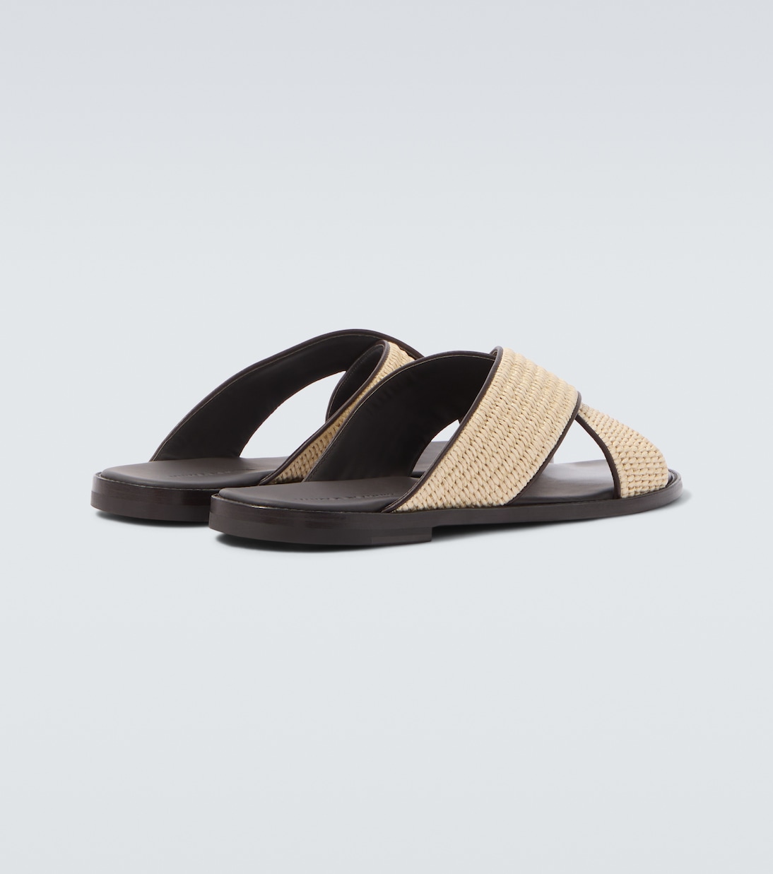 Sandalen Otawi aus Raffiabast mit Leder | Manolo Blahnik