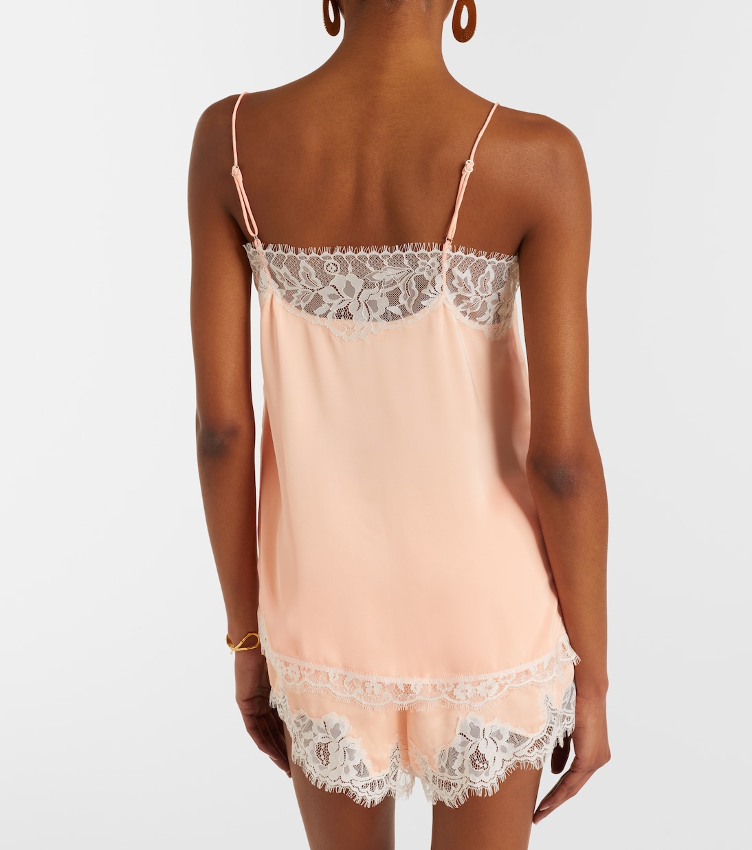 Top lencero Hanna de satén con encaje | Faithfull