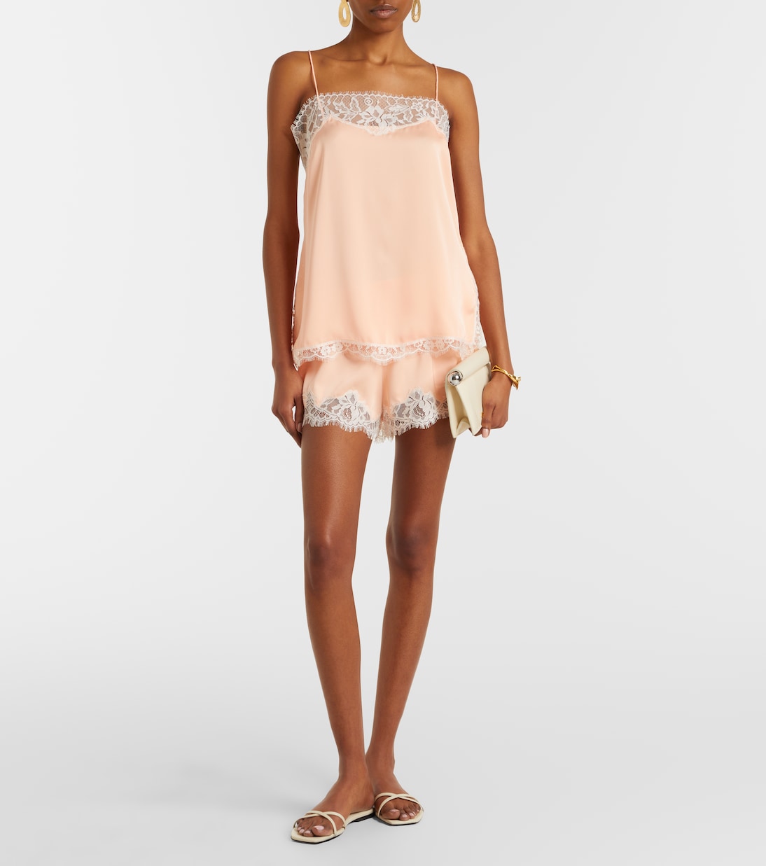 Top lencero Hanna de satén con encaje | Faithfull