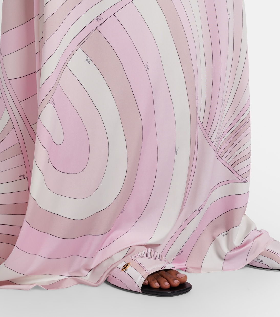 Iride satin jersey maxi skirt | Pucci