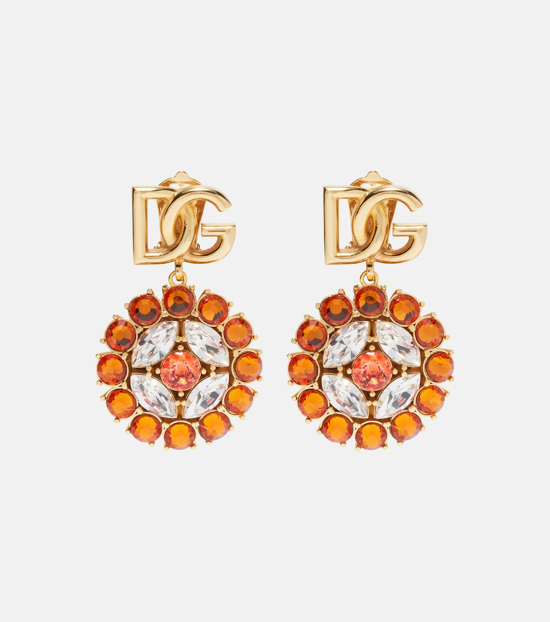 DG embellished clip-on earrings | Dolce&Gabbana