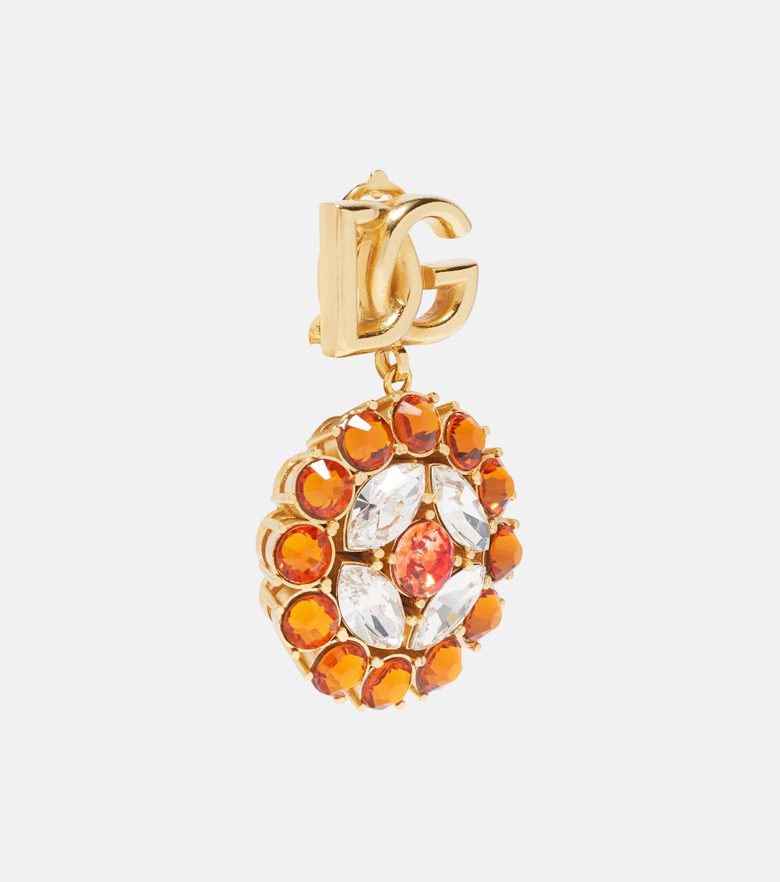 DG embellished clip-on earrings | Dolce&Gabbana