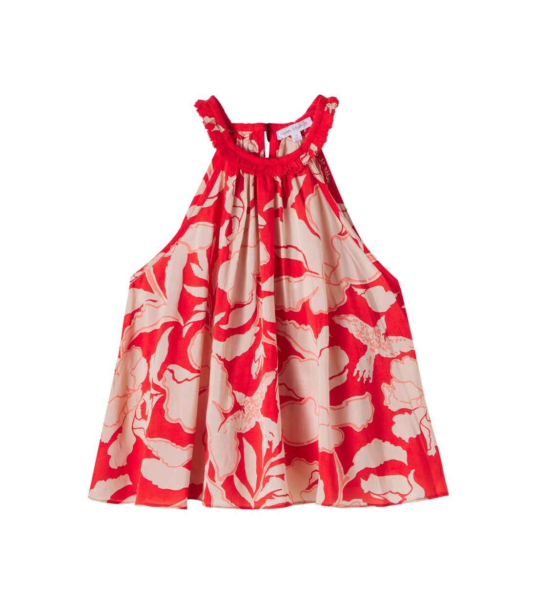 Cleo floral halterneck dress | Poupette St Barth Kids
