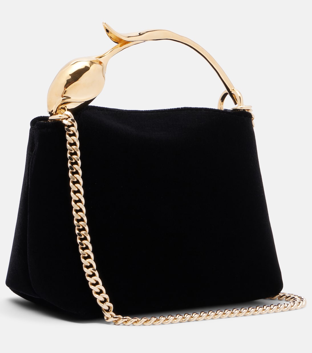 Bloom Micro velvet top-handle bag | Erdem