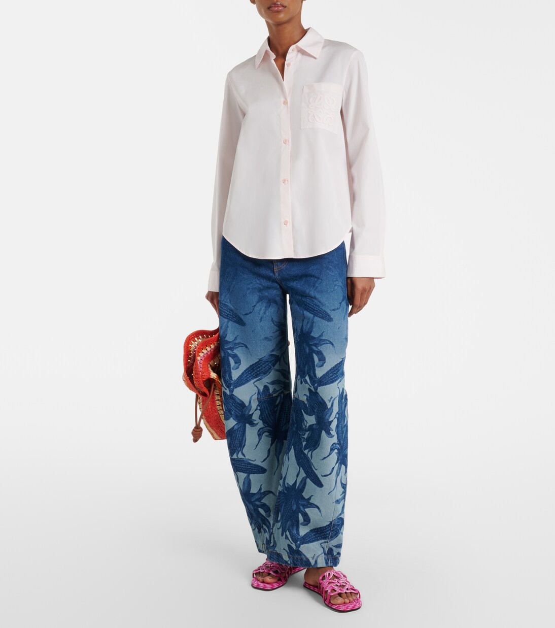 Paula's Ibiza Hemd Anagram aus Baumwollpopeline | Loewe